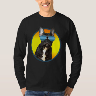 Zonnebril op Franse Bulldog T-shirt