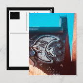 zonnebril op nachtmaan briefkaart (Voorkant / Achterkant)