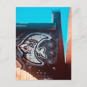 zonnebril op nachtmaan briefkaart