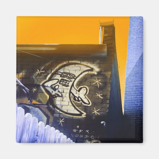 zonnebril op nachtmaan magneet (Voorkant)