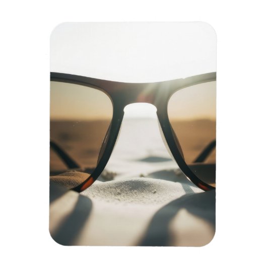 Zonnebril op Zand Magneet (Verticaal)