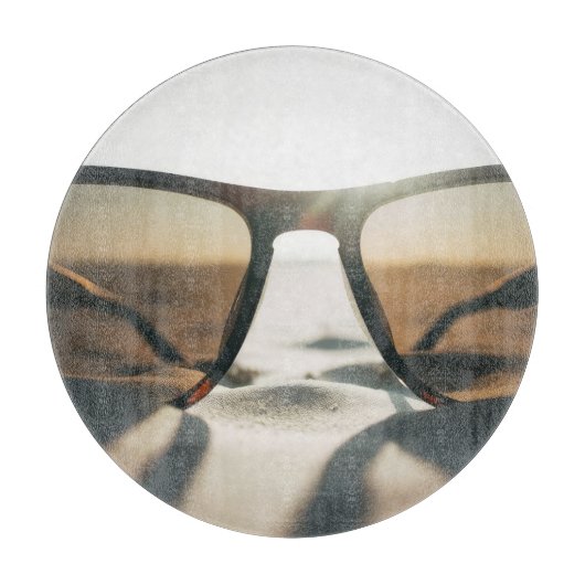 Zonnebril op Zand Snijplank (Voorkant)