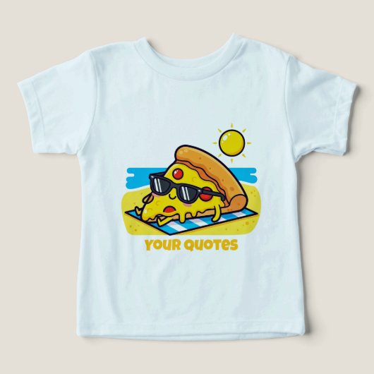 Zonnebril Pizza Ontspannen op het Strand (Design voorkant)