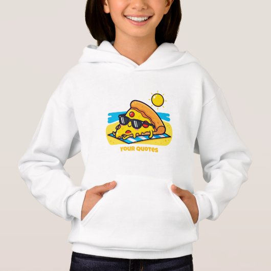Zonnebril Pizza Ontspannen op het Strand (Voorkant)