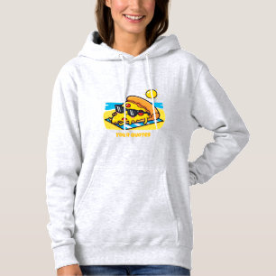 Zonnebril Pizza Ontspannen op het Strand Hoodie