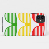 Zonnebril Reggae iPhone Hoesje (Achterkant (horizontaal))