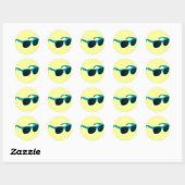 zonnebril ronde sticker (Vel)