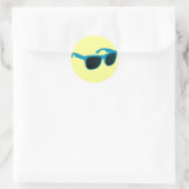 zonnebril ronde sticker (Tas)