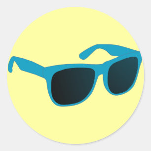 zonnebril ronde sticker