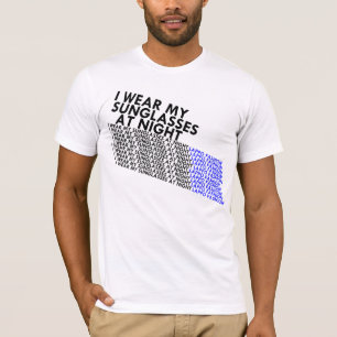 zonnebril 's nachts t-shirt