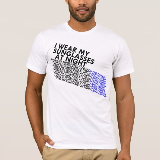 zonnebril 's nachts t-shirt (Voorkant)