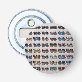 Zonnebril thema cadeau button flesopener