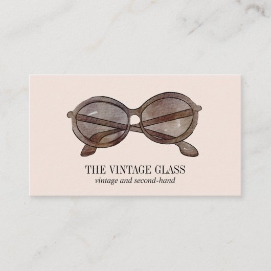  zonnebril, tweede handwerkplaats visitekaartje (Voorkant)