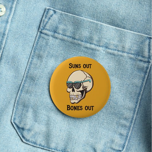 Zonnebril Uit Botten Uit Skull Speldje