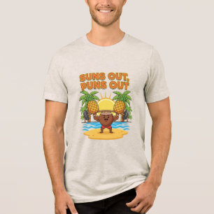 Zonnebril Uit, Grappen Aan Leuke Zomer    Coconut  Tri-Blend Shirt