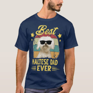 zonnebril van Maltese pa Funny Maltese Dog O T-shirt