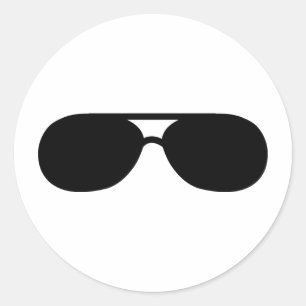 zonnebril van pimp ronde sticker