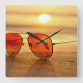 zonnebril vierkante klok (Voorkant)