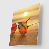 zonnebril vierkante klok (Hoek)