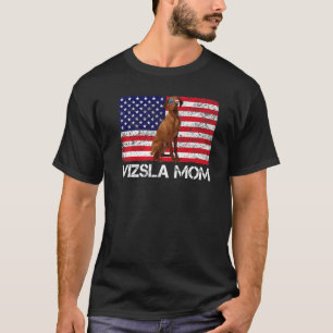 Zonnebril Vizsla mam Flag American Usa Dog T-shirt