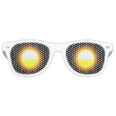 Zonnebril Volwassen Party Shades, Wit (Voorkant)