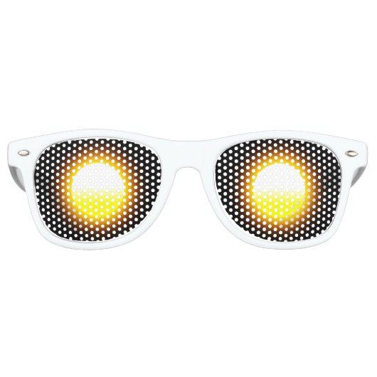 Zonnebril Volwassen Party Shades, Wit (Voorkant)