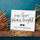 Zonnebril voor gebaren - Onze liefde is helder Fotoplaat (Zijkant)