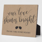 Zonnebril voor gebaren - Onze liefde is helder Fotoplaat (Zijkant)