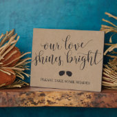 Zonnebril voor gebaren - Onze liefde is helder Fotoplaat (Zijkant)