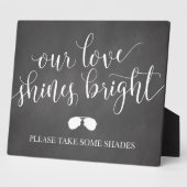 Zonnebril voor gebaren - Onze liefde is helder Fotoplaat (Zijkant)