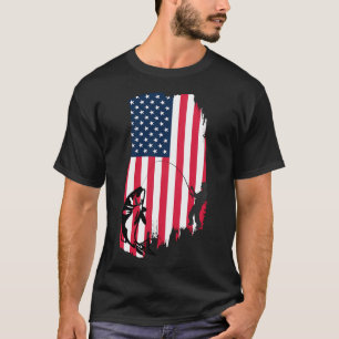 Zonnebril voor het vliegvissen t-shirt