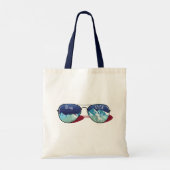 Zonnebril voor in de bergen tote bag (Achterkant)