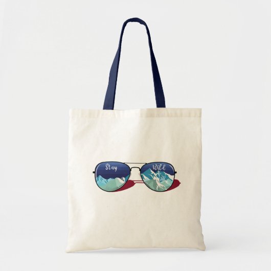 Zonnebril voor in de bergen tote bag (Voorkant)