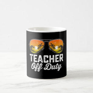 Zonnebril voor leraren buiten dienst laatste schoo koffiemok