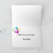 zonnebril voor verjaardag kaart (Binnen)