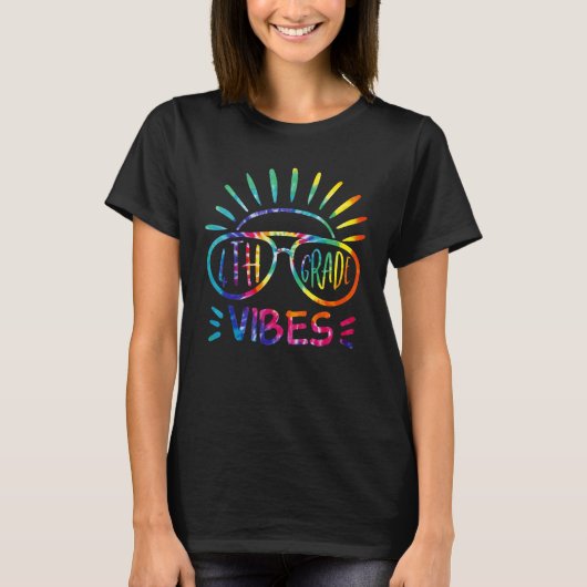 Zonnebrillen 4e graad leraar student eerste dag va t-shirt (Voorkant)