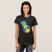 Zonnebrillen anananas Aloha strandt Hawaii T-shirt (Voorkant volledig)