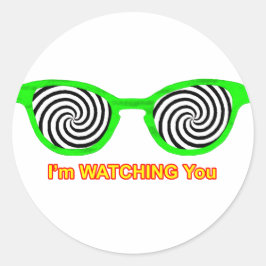 Zonnebrillen bekijken Groen Zonnebrillen Rim de MU Ronde Sticker