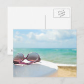 Zonnebrillen bij strand briefkaart (Voorkant / Achterkant)
