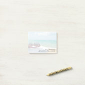 Zonnebrillen bij strand post-it® notes (Op bureau)