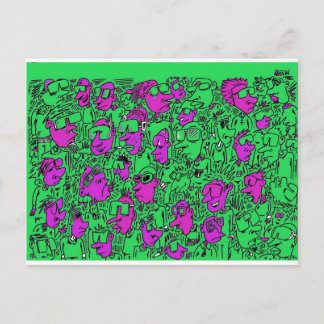 Zonnebrillen. Briefkaart