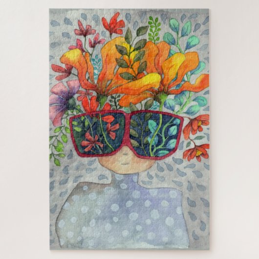 Zonnebrillen Creativiteit Jigzaag Puzzle Legpuzzel (Verticaal)