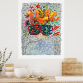 Zonnebrillen Creativiteit Kunst afdrukken Poster (Keuken)