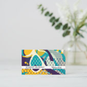 Zonnebrillen en Pop-kunst Visitekaartje (Staand voorkant)