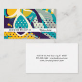 Zonnebrillen en Pop-kunst Visitekaartje (Voorkant / Achterkant)