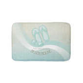 Zonnebrillen en Teenslippers Aqua ID623 Badmat (Voorkant)