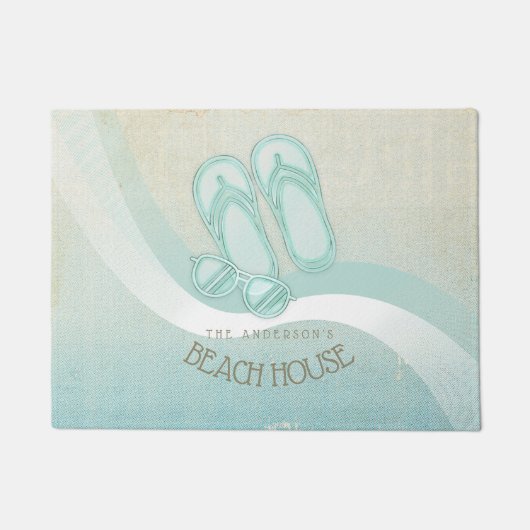 Zonnebrillen en Teenslippers Aqua ID623 Deurmat (Voorkant)