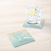 Zonnebrillen en Teenslippers Aqua ID623 Kartonnen Onderzetters (Insitu)