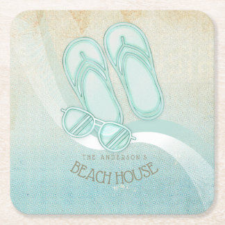 Zonnebrillen en Teenslippers Aqua ID623 Kartonnen Onderzetters