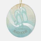 Zonnebrillen en Teenslippers Aqua ID623 Keramisch Ornament (Links)